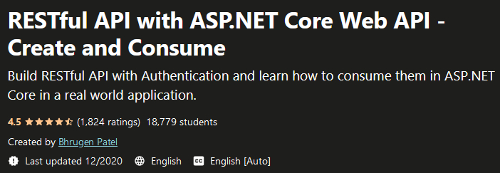 Udemy Restful Api With Asp Net Core Web Api Create And Consume