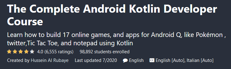 Udemy – The Complete Android Kotlin Developer Course 2020-7 - Wannacrack