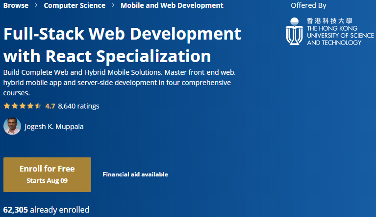 Coursera – Full-Stack Web Development With React Specialization 2020-8 ...