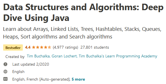 Udemy – Data Structures and Algorithms: Deep Dive Using Java 2020-2 - Wannacrack