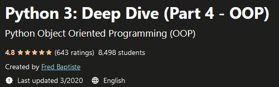 Udemy – Python 3: Deep Dive (Part 4 – OOP) 2020-3 - Wannacrack